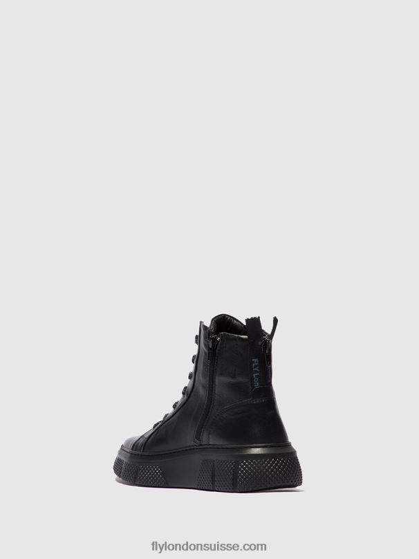 860NR762 baskets à lacets erby484 Fly London noir de dublin femmes