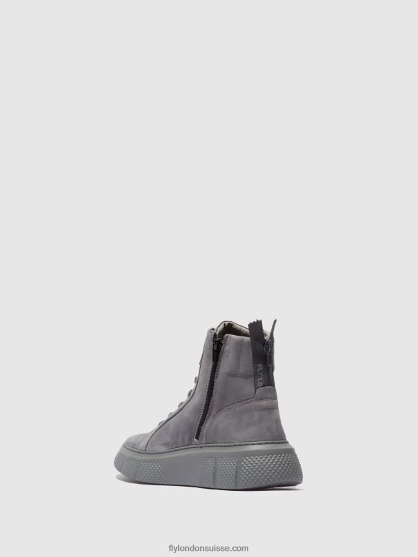 860NR765 baskets à lacets erby484 Fly London sorano bleu gris femmes