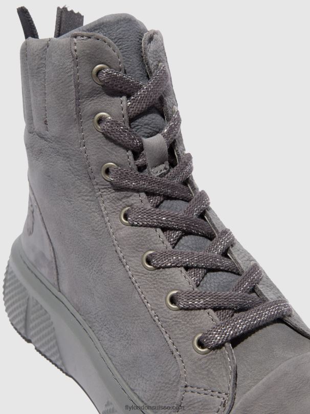 860NR765 baskets à lacets erby484 Fly London sorano bleu gris femmes