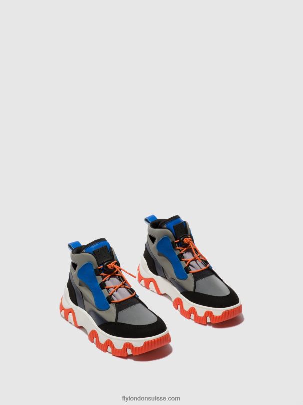 860NR766 baskets montantes feny633 Fly London multi gris/bleu/orange femmes