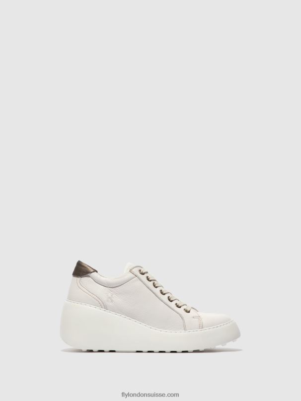 860NR768 baskets à lacets dile450 Fly London brito blanc femmes