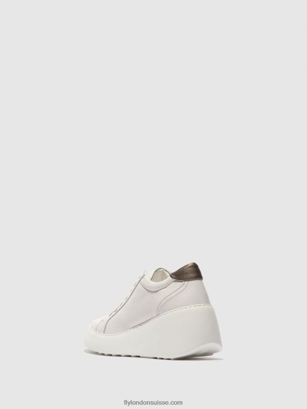 860NR768 baskets à lacets dile450 Fly London brito blanc femmes