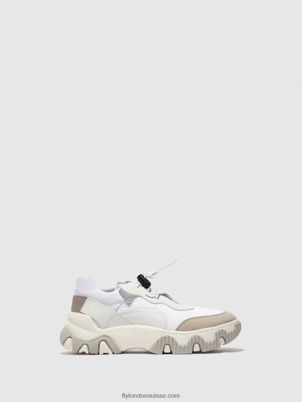 860NR769 baskets élastiquées fian634 Fly London multi blanc cassé femmes