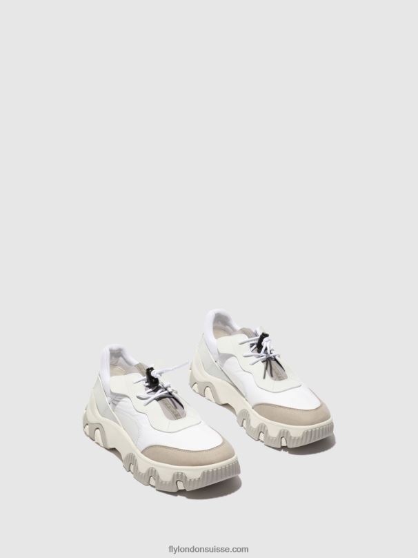 860NR769 baskets élastiquées fian634 Fly London multi blanc cassé femmes