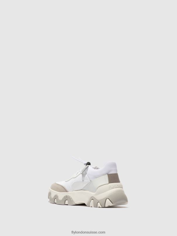 860NR769 baskets élastiquées fian634 Fly London multi blanc cassé femmes