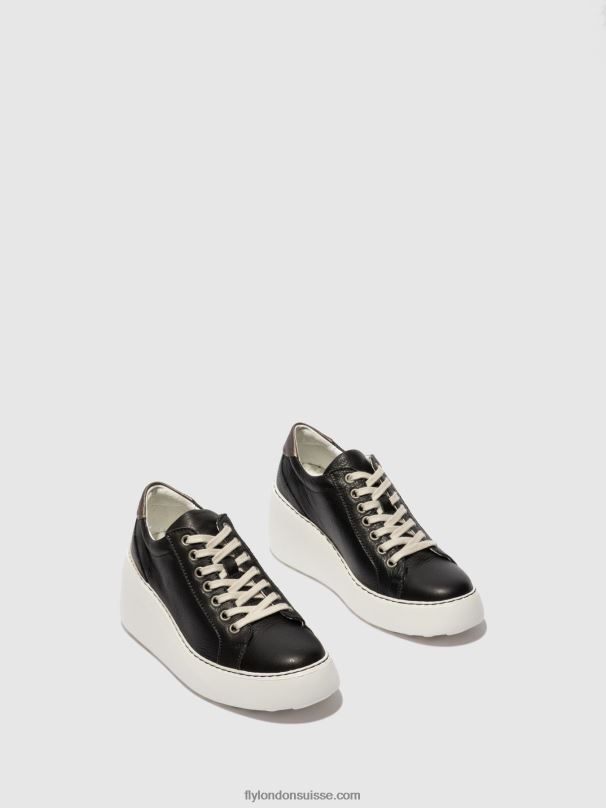 860NR770 baskets à lacets dile450 brito Fly London noir femmes