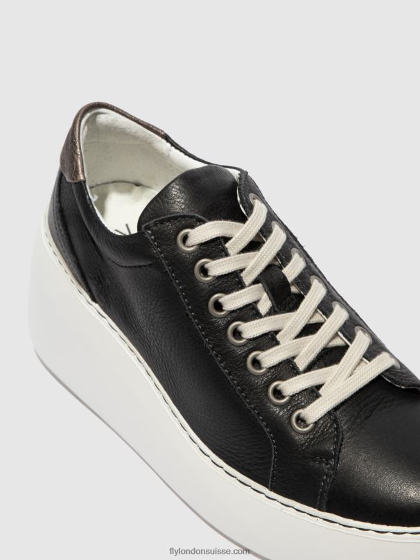 860NR770 baskets à lacets dile450 brito Fly London noir femmes