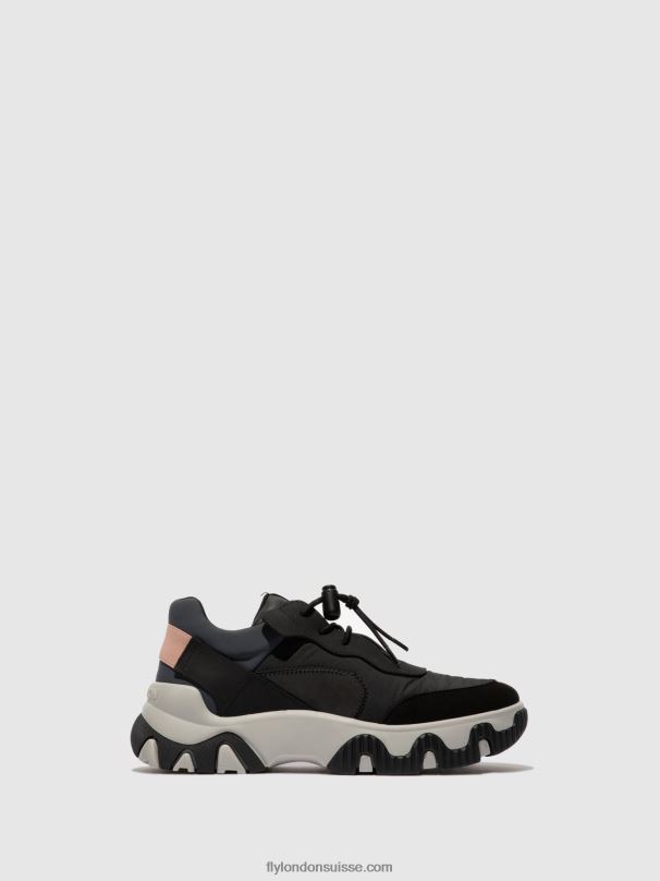 860NR772 baskets élastiquées fian634 Fly London multi-noir femmes
