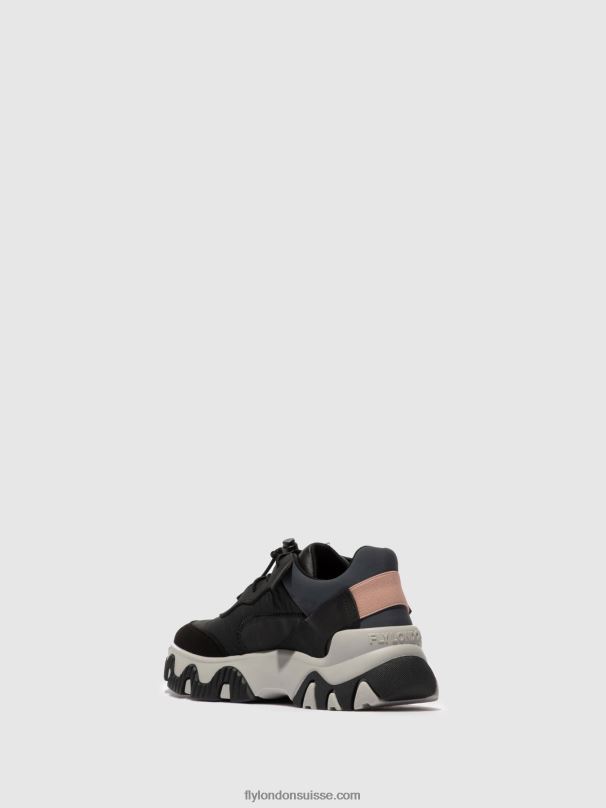 860NR772 baskets élastiquées fian634 Fly London multi-noir femmes
