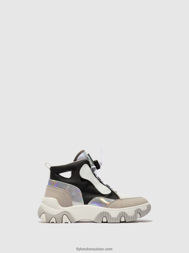 860NR775 baskets montantes feny633 Fly London multi blanc cassé femmes