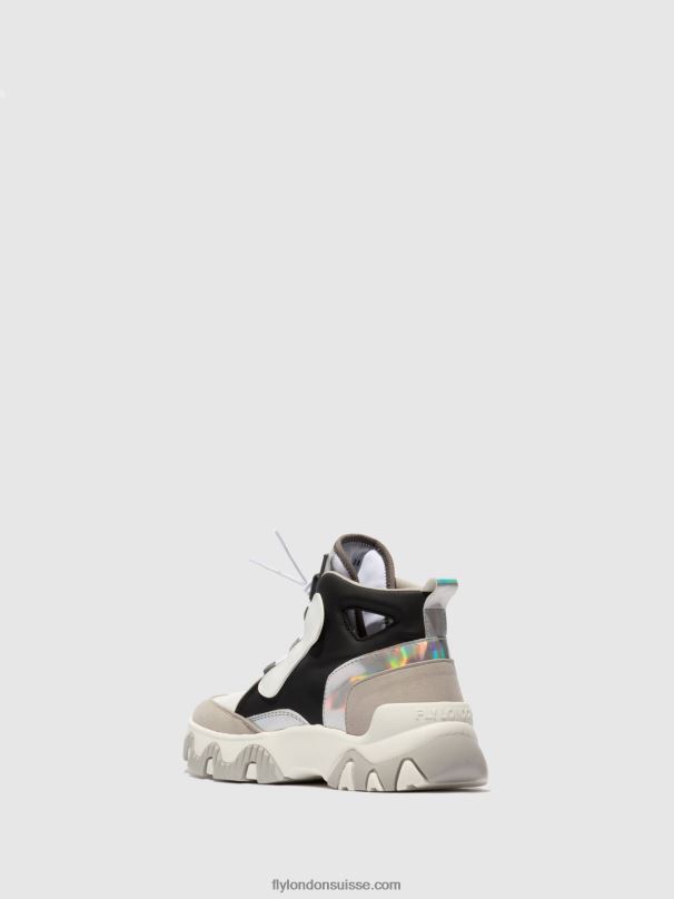860NR775 baskets montantes feny633 Fly London multi blanc cassé femmes