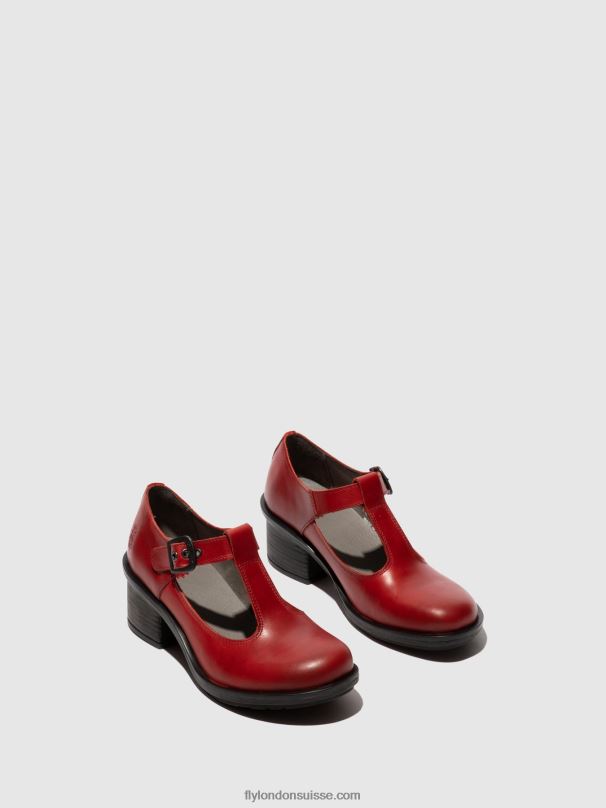 860NR646 chaussures mary jane cady180 Fly London rouge femmes