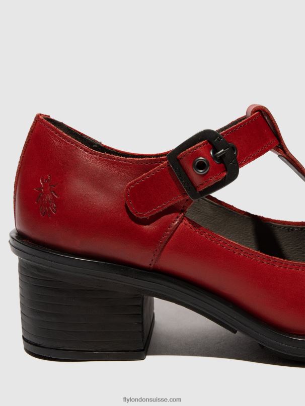 860NR646 chaussures mary jane cady180 Fly London rouge femmes