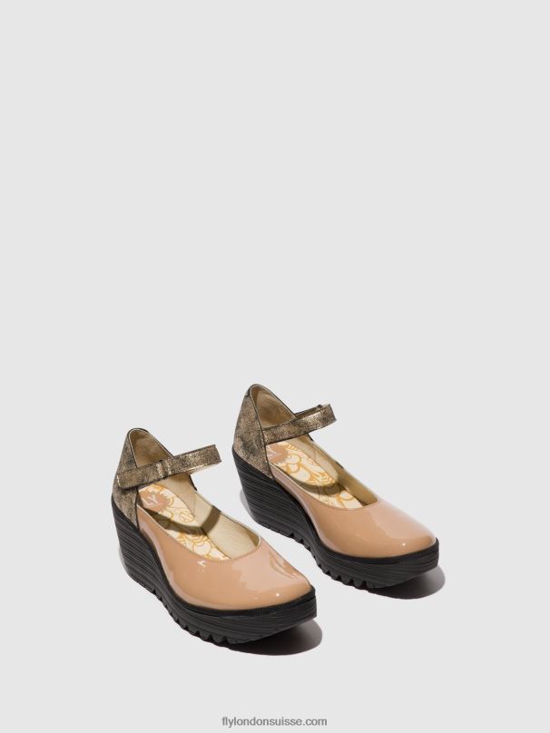 860NR671 chaussures mary jane yawo345 Fly London capuccino/champagne femmes