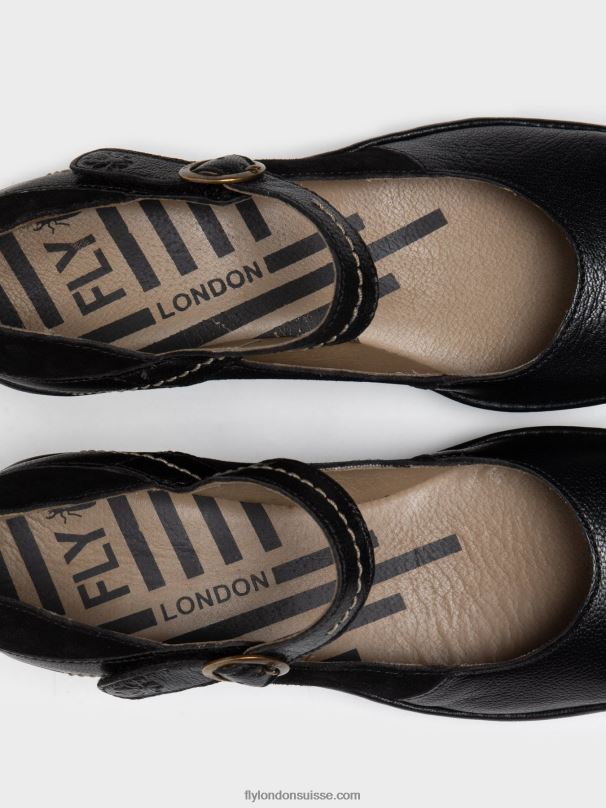 860NR701 chaussures mary jane yuko082 Fly London noir femmes
