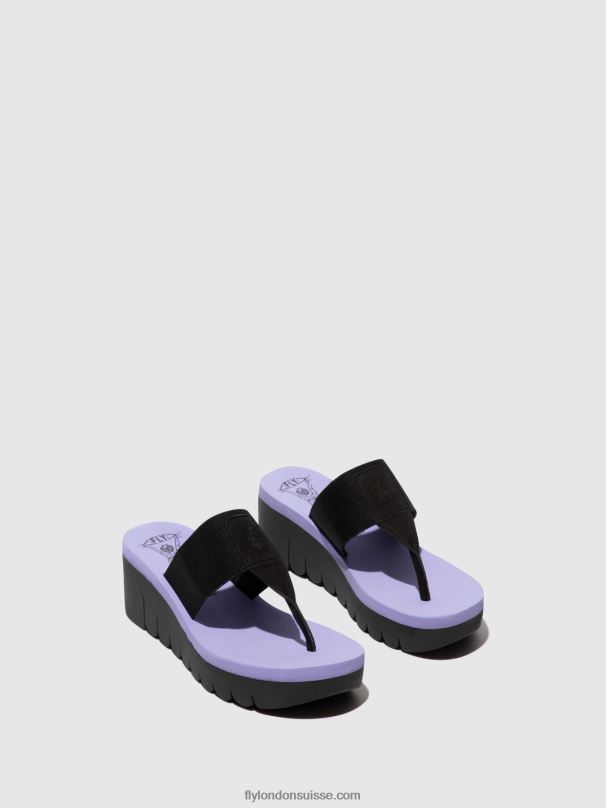 860NR361 mules à enfiler yomu725 Fly London noir (alto) femmes