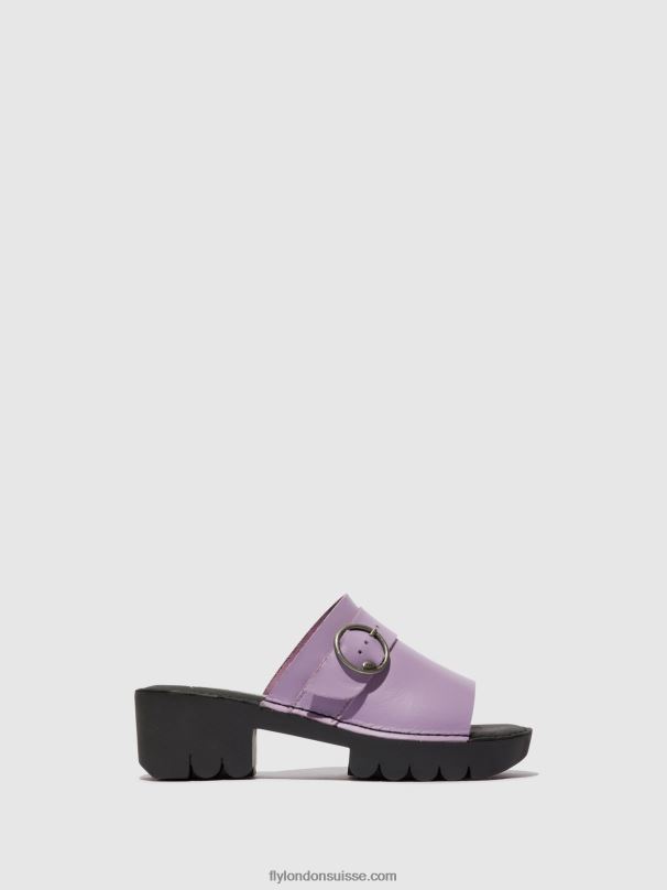 860NR371 mules à boucle eple519 Fly London violet femmes