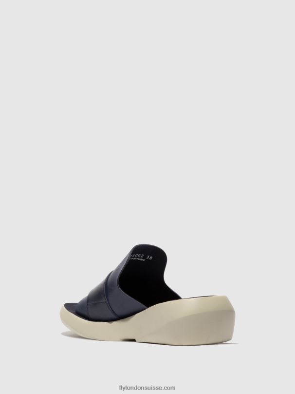 860NR379 mules à boucle beyd925 Fly London bleu femmes