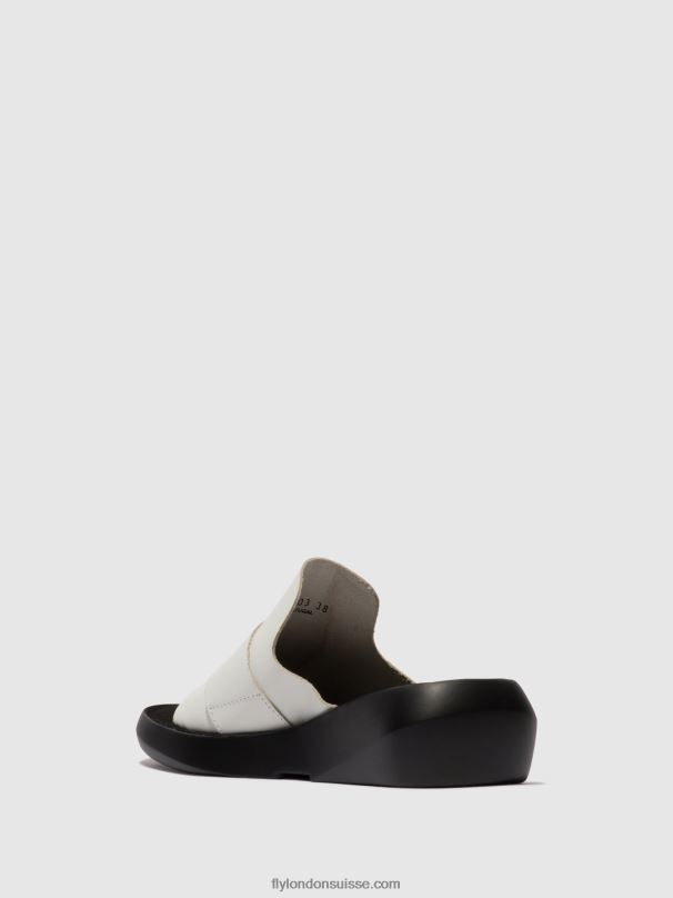 860NR380 mules à boucle beyd925 Fly London blanc femmes