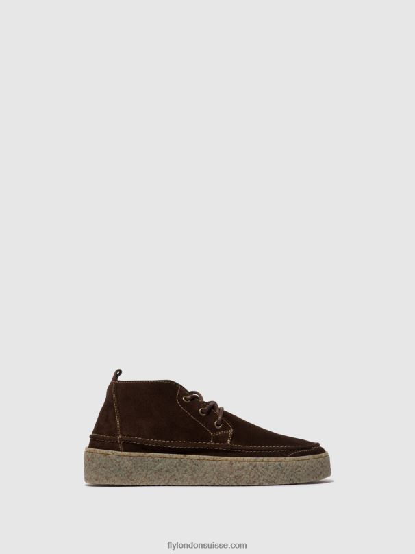 860NR798 bottines à lacets roly518 Fly London mocca Hommes