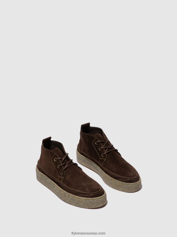 860NR798 bottines à lacets roly518 Fly London mocca Hommes