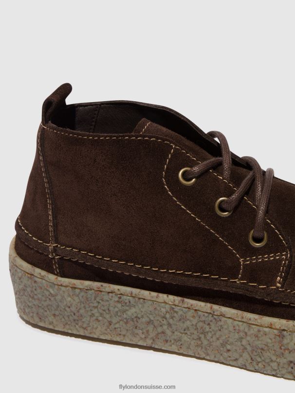 860NR798 bottines à lacets roly518 Fly London mocca Hommes