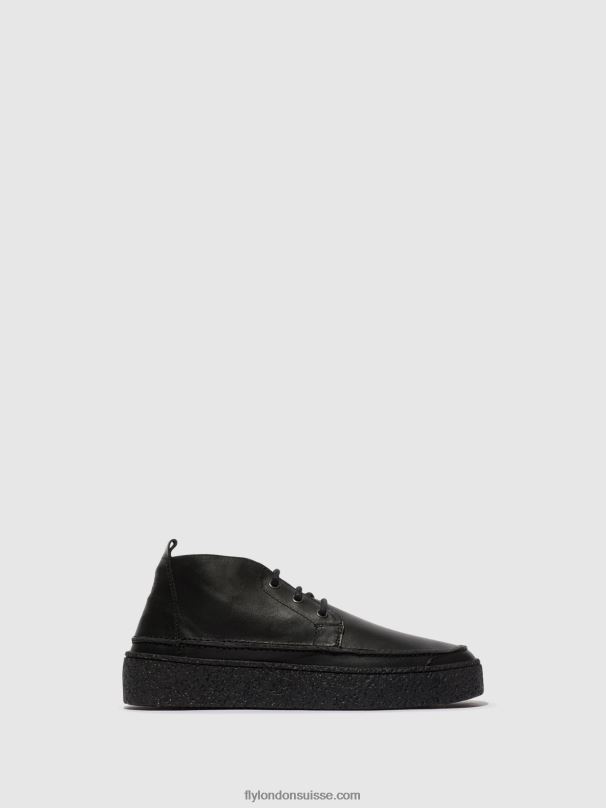 860NR799 bottines à lacets roly518 Fly London noir Hommes