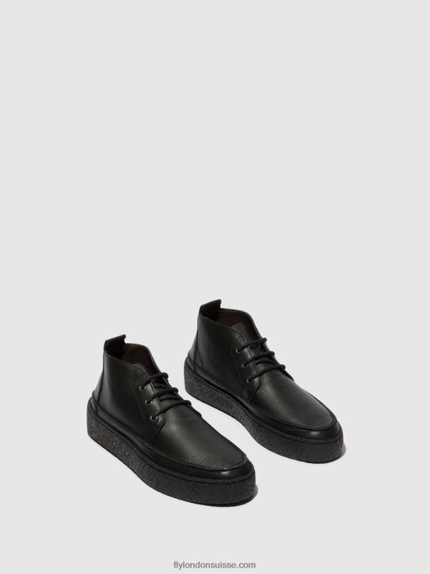860NR799 bottines à lacets roly518 Fly London noir Hommes