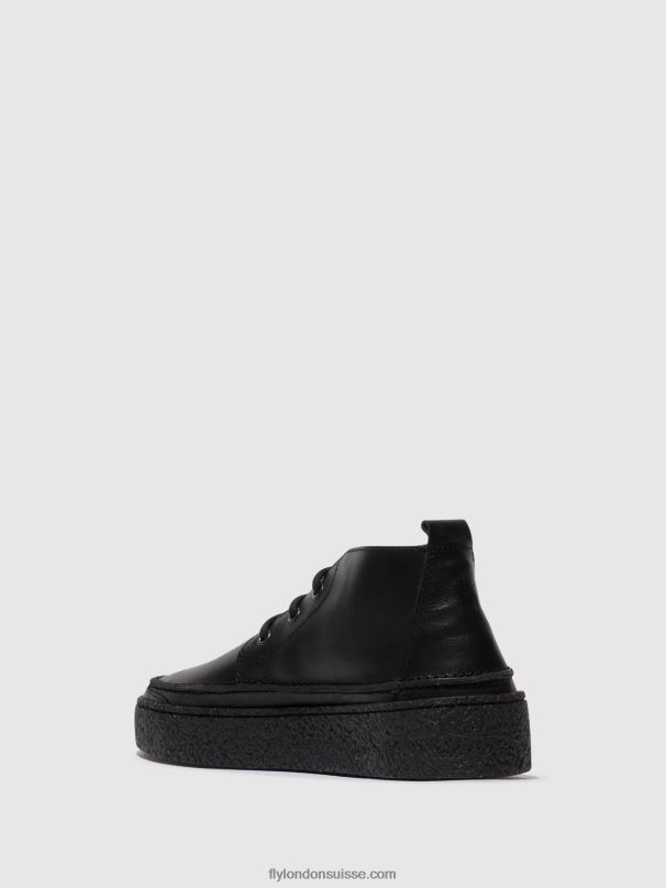 860NR799 bottines à lacets roly518 Fly London noir Hommes