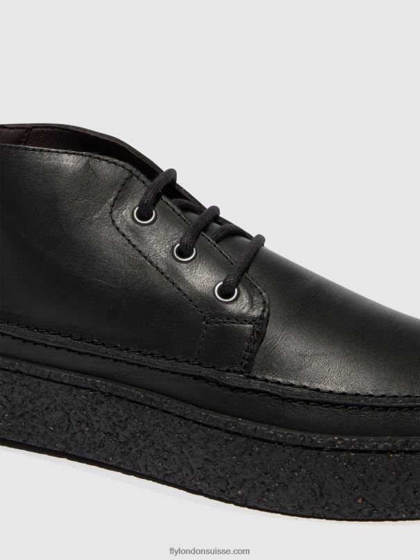 860NR799 bottines à lacets roly518 Fly London noir Hommes