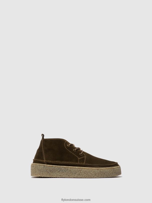 860NR803 bottines à lacets roly518 Fly London boue Hommes