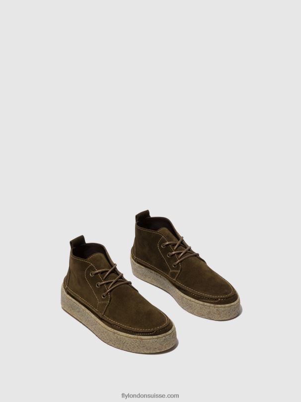 860NR803 bottines à lacets roly518 Fly London boue Hommes