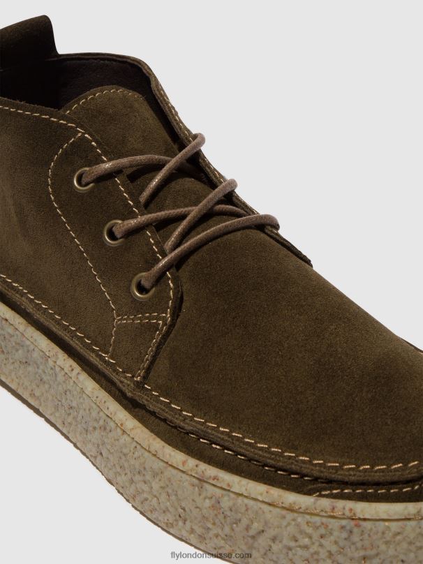 860NR803 bottines à lacets roly518 Fly London boue Hommes