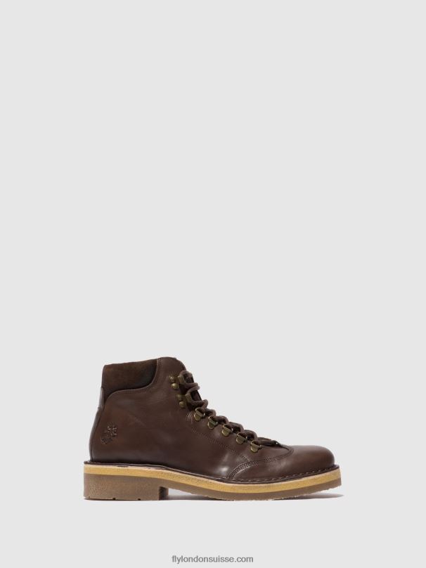 860NR806 bottines à lacets reus075 Fly London eco/oilsuede (végétal) mocca Hommes