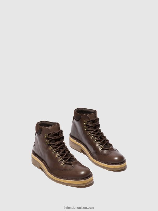860NR806 bottines à lacets reus075 Fly London eco/oilsuede (végétal) mocca Hommes