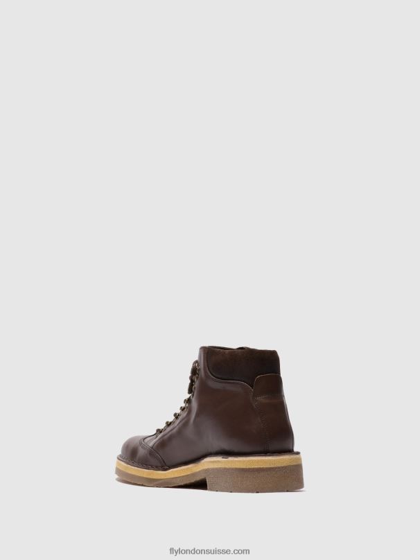 860NR806 bottines à lacets reus075 Fly London eco/oilsuede (végétal) mocca Hommes