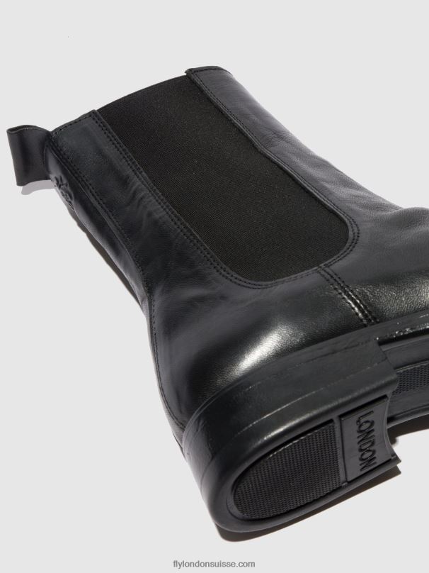 860NR807 bottines chelsea moze798 Fly London estigma (végétal) noir Hommes