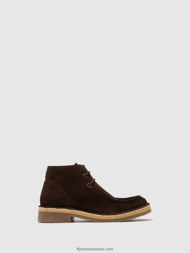 860NR810 bottines à lacets rodo076 Fly London mocca oléagineux (végétal) Hommes