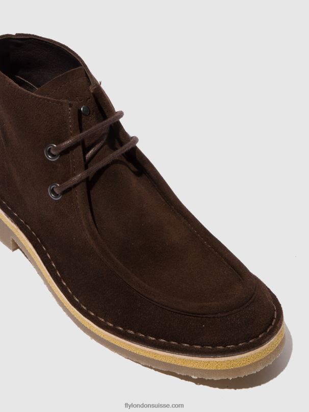 860NR810 bottines à lacets rodo076 Fly London mocca oléagineux (végétal) Hommes