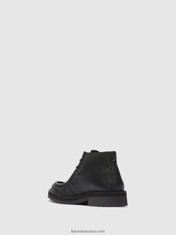 860NR811 bottines à lacets rodo076 Fly London bio noir Hommes