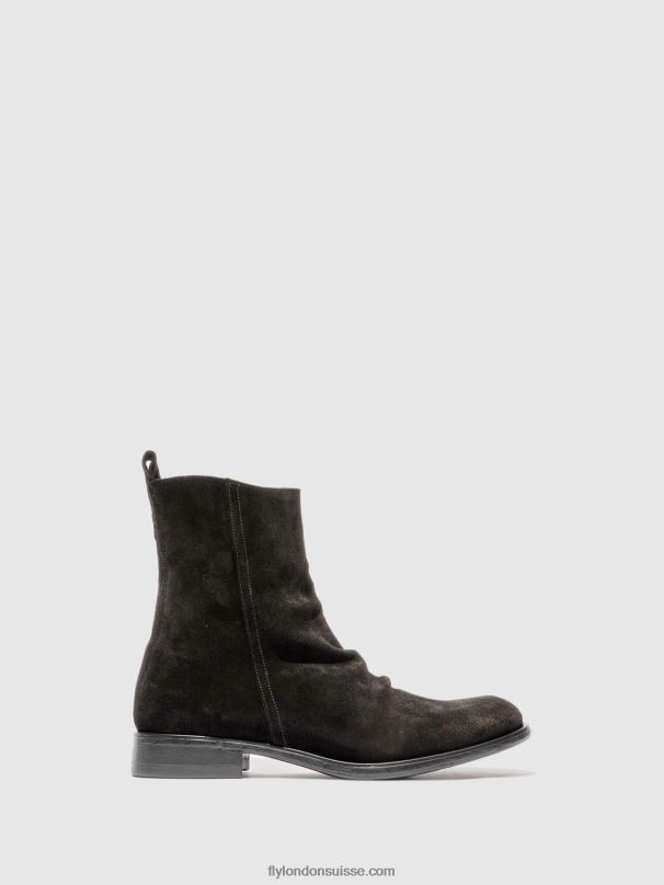 860NR812 bottines chelsea melv797 Fly London huilé (végétal) noir Hommes