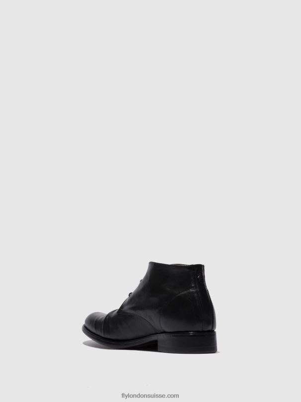 860NR813 bottines à lacets muro577 Fly London estigma noir Hommes