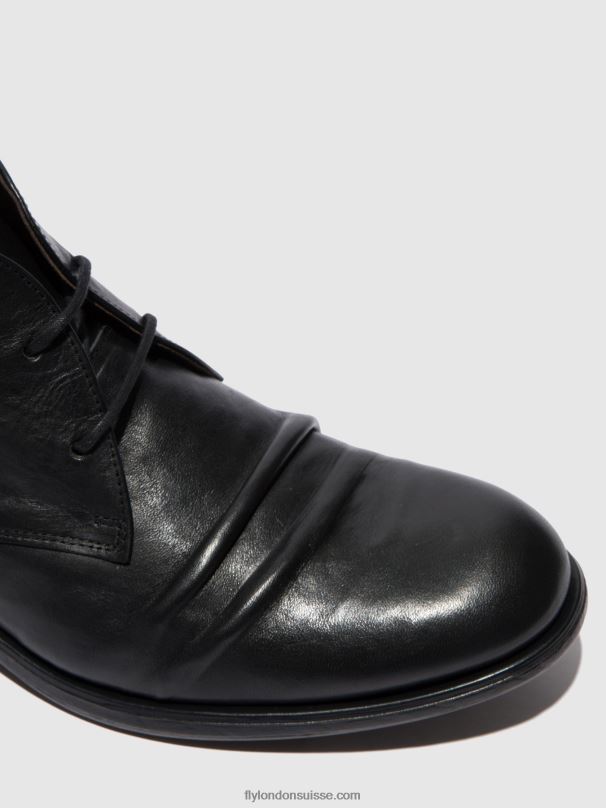 860NR813 bottines à lacets muro577 Fly London estigma noir Hommes