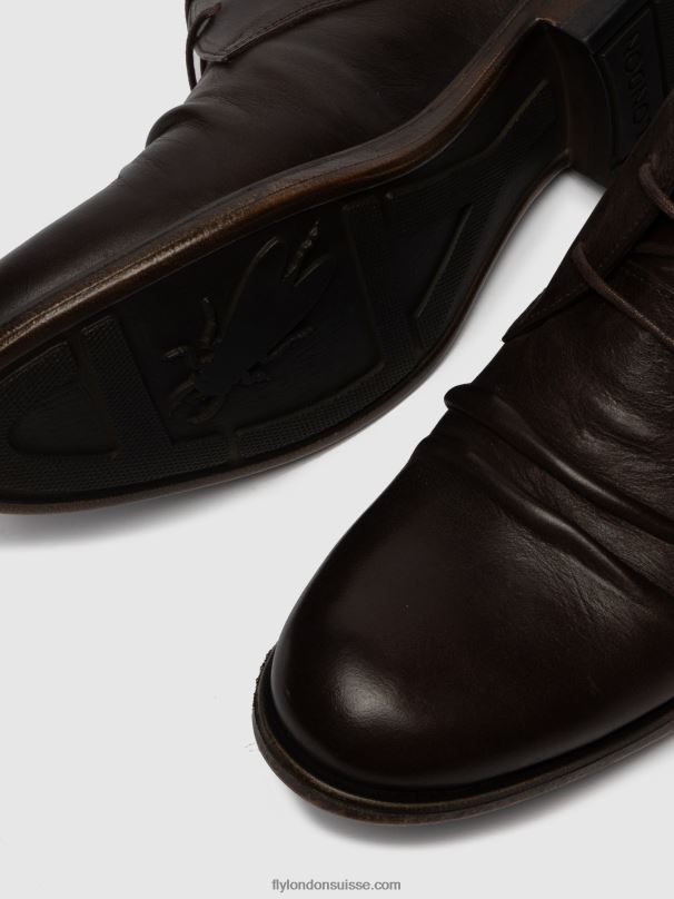 860NR814 bottines à lacets muro577 Fly London moka éco(végétale) Hommes