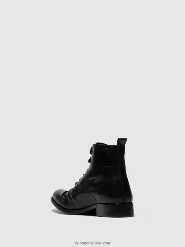 860NR815 bottines à lacets myke660 Fly London estigma (végétal) noir Hommes