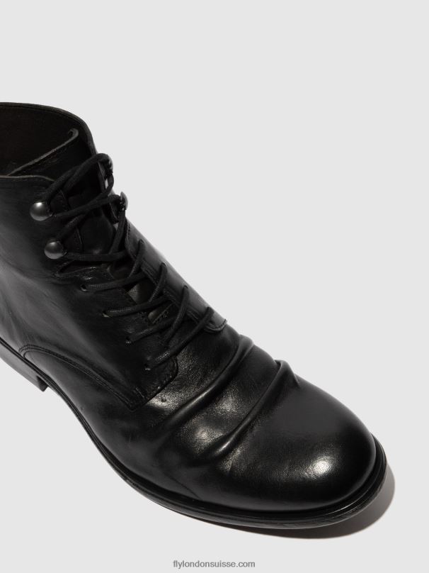 860NR815 bottines à lacets myke660 Fly London estigma (végétal) noir Hommes