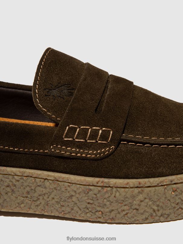 860NR827 chaussures à enfiler roel517 Fly London boue Hommes