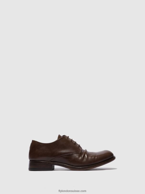860NR832 chaussures à lacets mask576 Fly London moka écologique Hommes