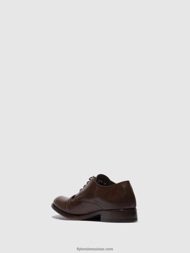 860NR832 chaussures à lacets mask576 Fly London moka écologique Hommes