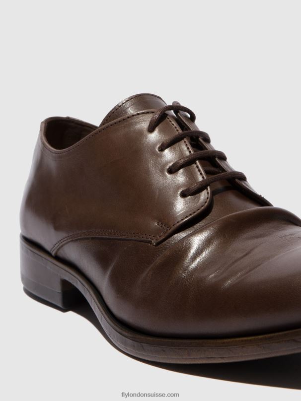 860NR832 chaussures à lacets mask576 Fly London moka écologique Hommes